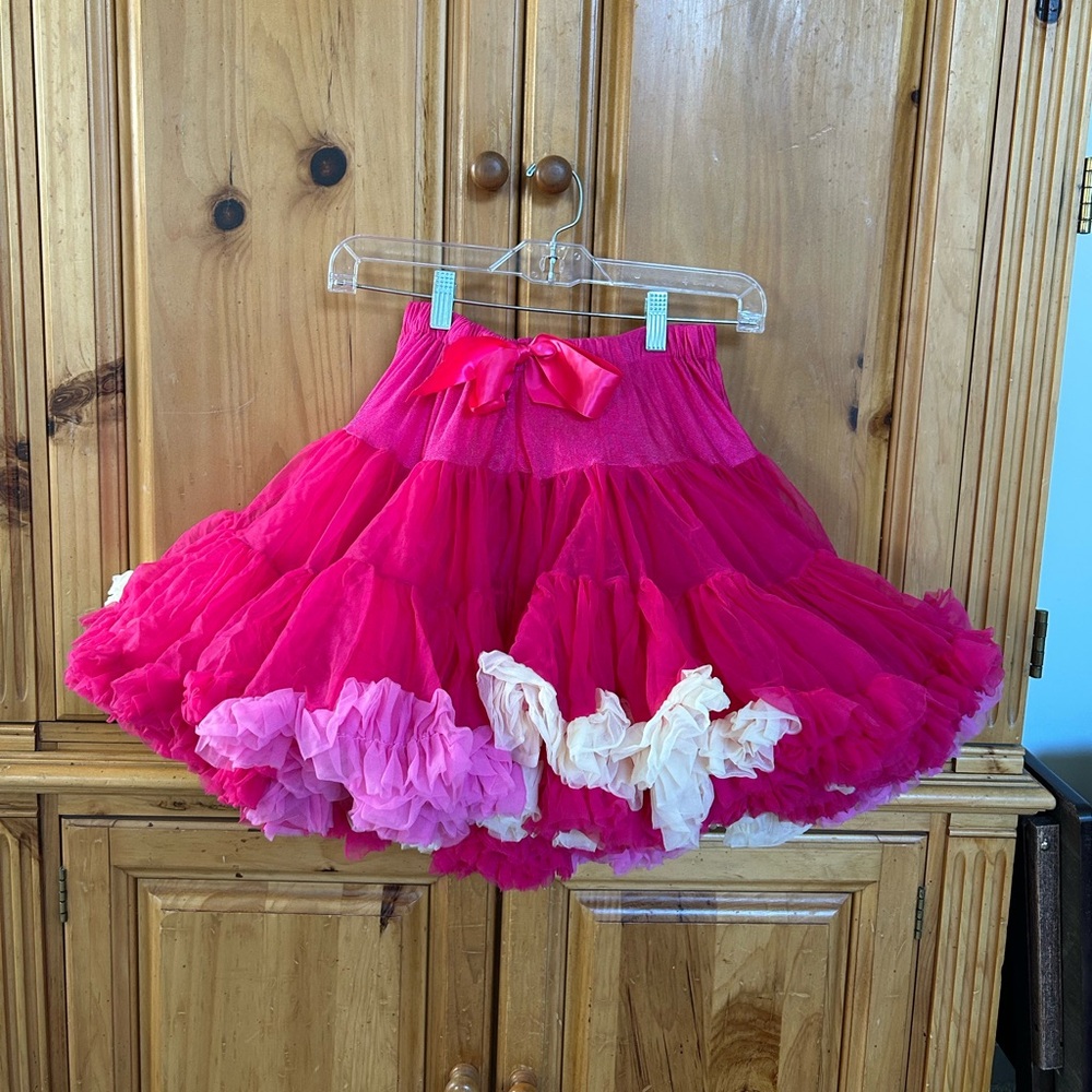 Angel’s Face tutu blooming lovely size x-large 10-12 years pink cream Barbie